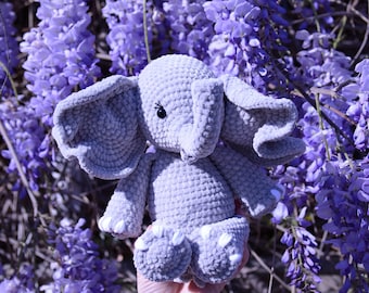 Elefant Häkelanleitung: Amigurumi Plüschtier (PDF-Muster) englisch