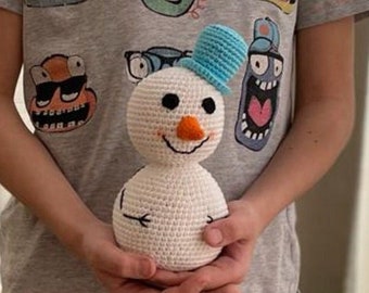 Crochet snowman pattern easy | Christmas amigurumi crochet pattern Printable PDF English