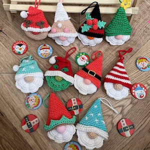 10-in-1 kerstkabouters haakpatroon kerstversieringen voor vakantiedecor en klein uniek kerstcadeau kerstslinger pdf