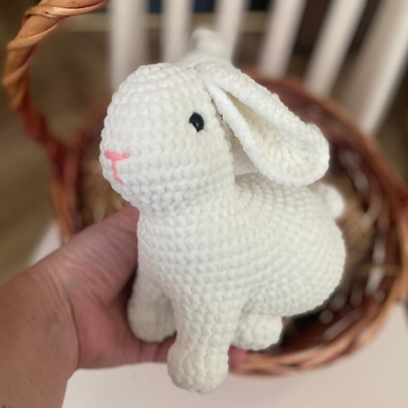Big and Small Bunny Crochet Pattern Easter Décor Crochet PDF English - Etsy