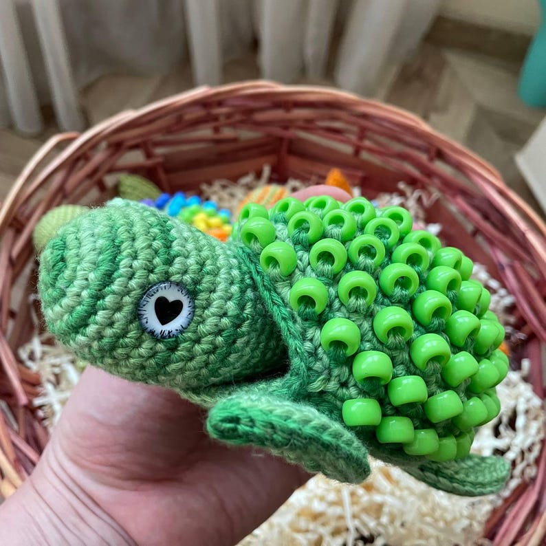 Turtle used in hand-strengthening exercise for motor skills