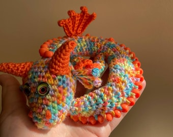 Crochet Dragon Pattern Sensory - Fidget Toy with Beads for ADHD Autism - PDF -English