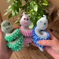 Sensory Caterpillar Crochet Pattern Amigurumi Fidget Toy with Pony Beads for ADHD Autism Stress Relief