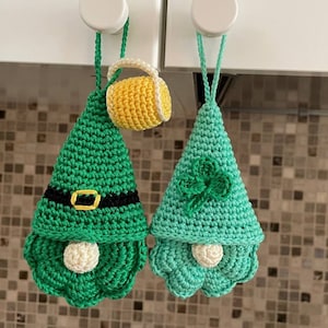 St. Patrick's Day Crochet Pattern Leprechaun, Shamrock, Gnome decor - Set of 5 Designs for Festive Decor!