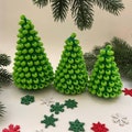 3 in 1 Beaded Christmas tree crochet pattern Fidget toy Mini Christmas tree amigurumi crochet pattern Crochet Market Prep PDF English