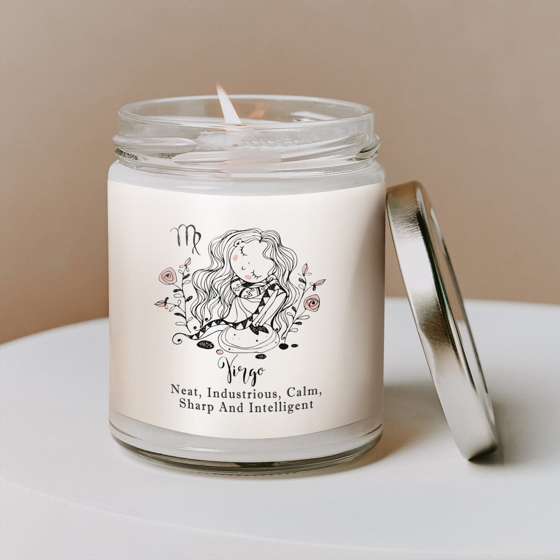 Virgo Zodiac Candle Funny Zodiac Candle Birthday Gift Etsy