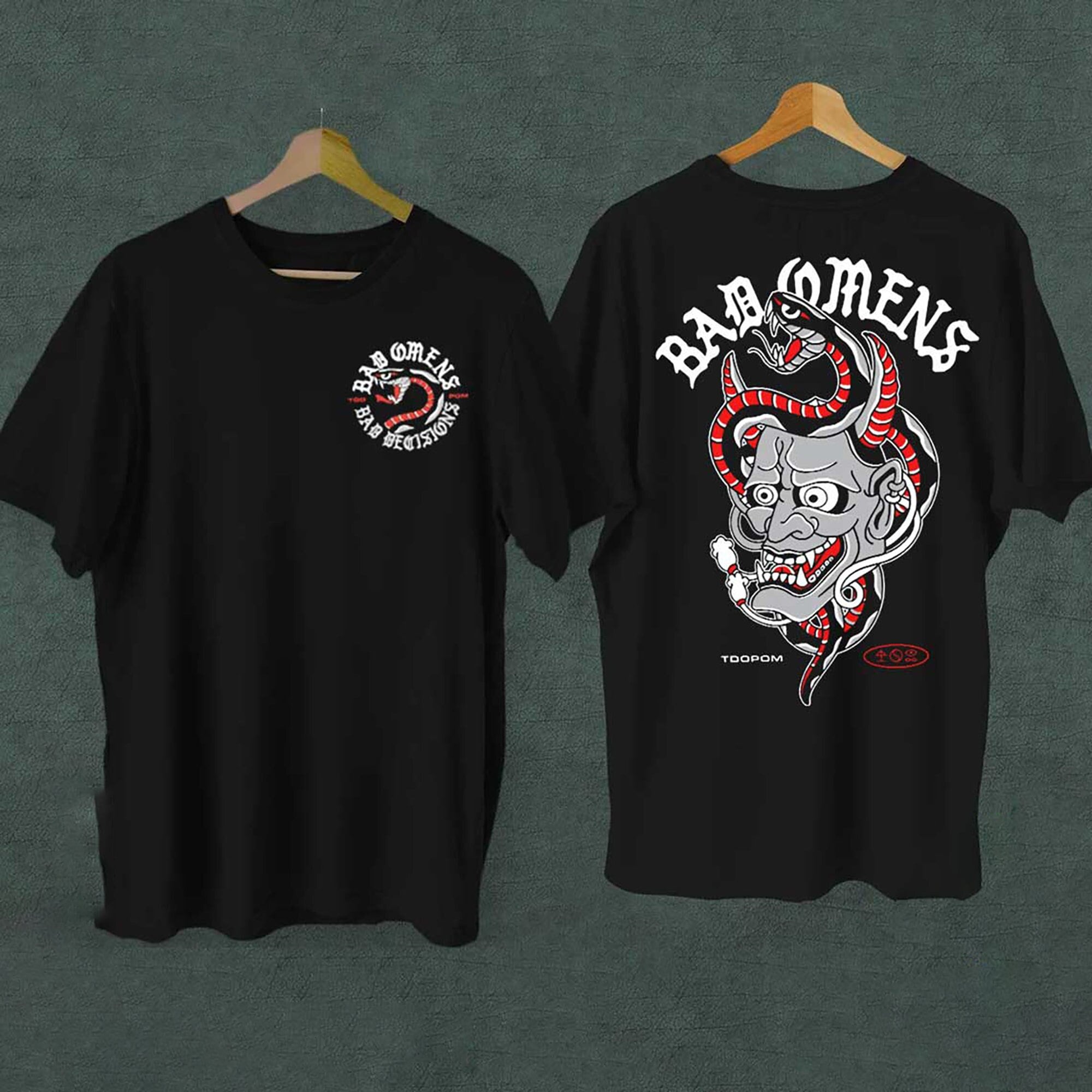 Discover Bad Omens Band Hannya Shirt, Bad Omens A Tour Of The Concrete Jungle Tour 2022 2023 Shirt