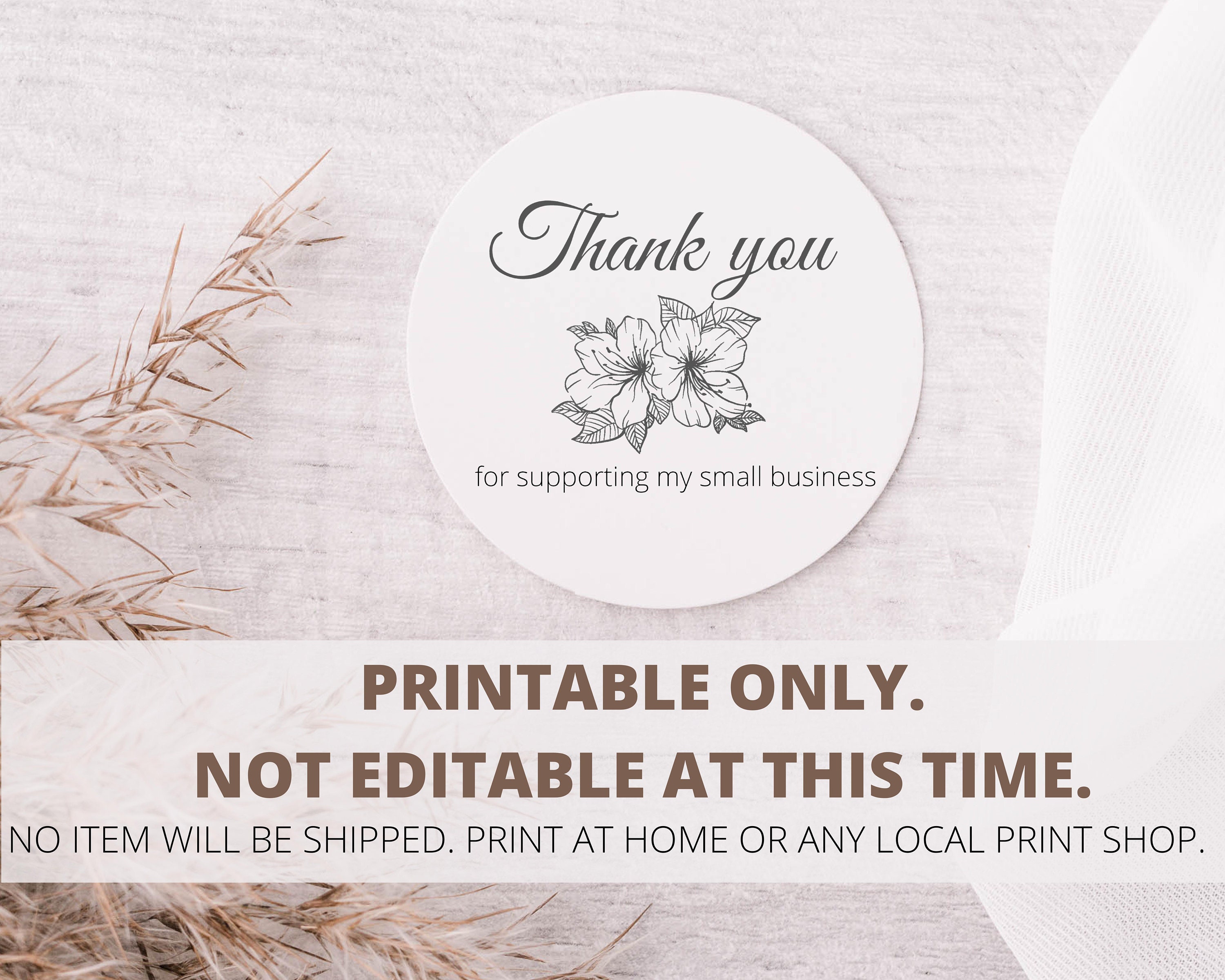 Thank You for Supporting My Small Business Avery Presta 94501