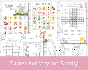 Actividades de Semana Santa para Familia / Descarga Digital / Imprimible