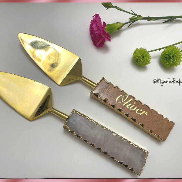 Crystal Cake Knife Etsy