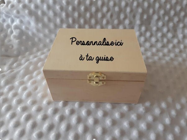 Boîte à Bijoux Personnalisable. Boîte Souvenirs Bébé
