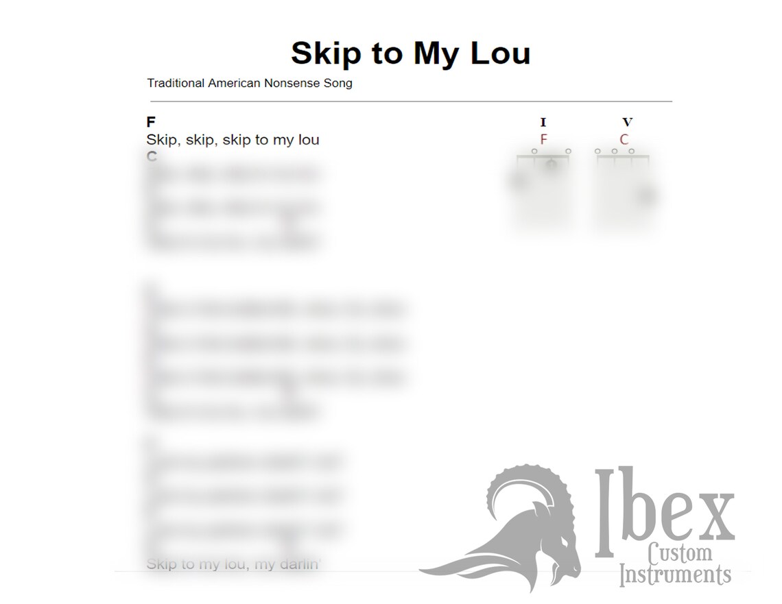 Skip to My Lou Easy Ukulele Songs, Beginner Ukulele Songs, Ukulele Songs, Ukulele Singalong