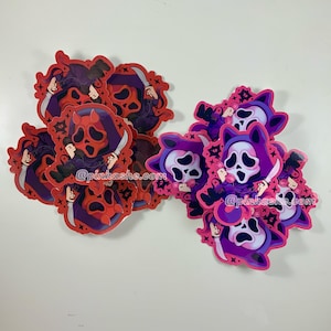 Pegatinas de fantasmas adorables: pegatinas de asesinos, pegatinas de anime, pegatinas kawaii