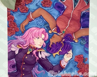Rose Garden - Anime Print - 90s anime - Magical Girl Art
