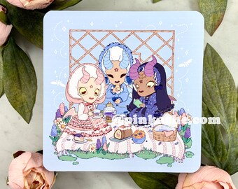 Lolita Baphomet Picnic - Print - Occult -CottageCore