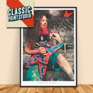 Dimebag Darrell Watercolour Wall art