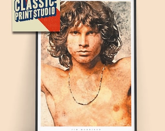 Jim Morrison Watercolour | Wall art