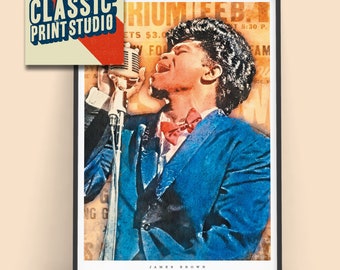 James Brown Watercolour | wall art