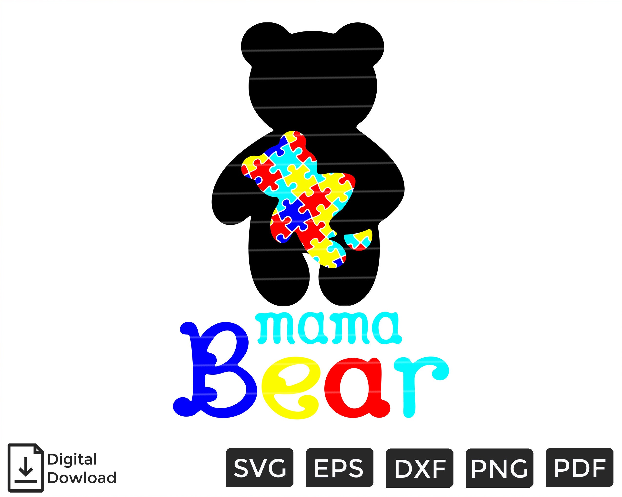 Free Free Mama Bear Autism Svg 487 SVG PNG EPS DXF File