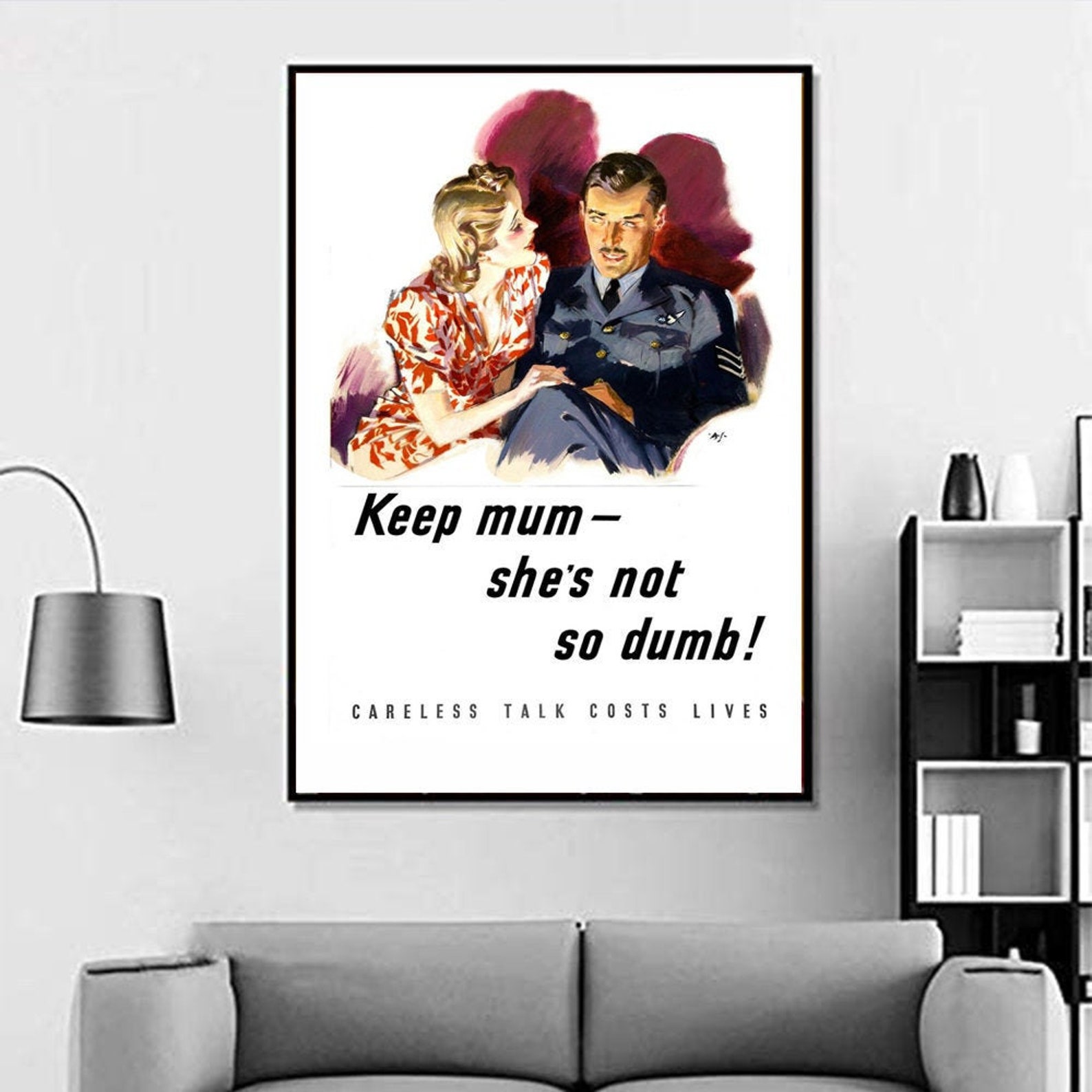 Keep Mum She’s Not So Dumb Poster Movie Poster Wall | Etsy