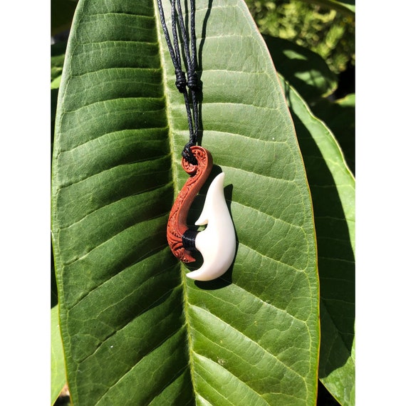 Wood and Bone Maori Fish Hook