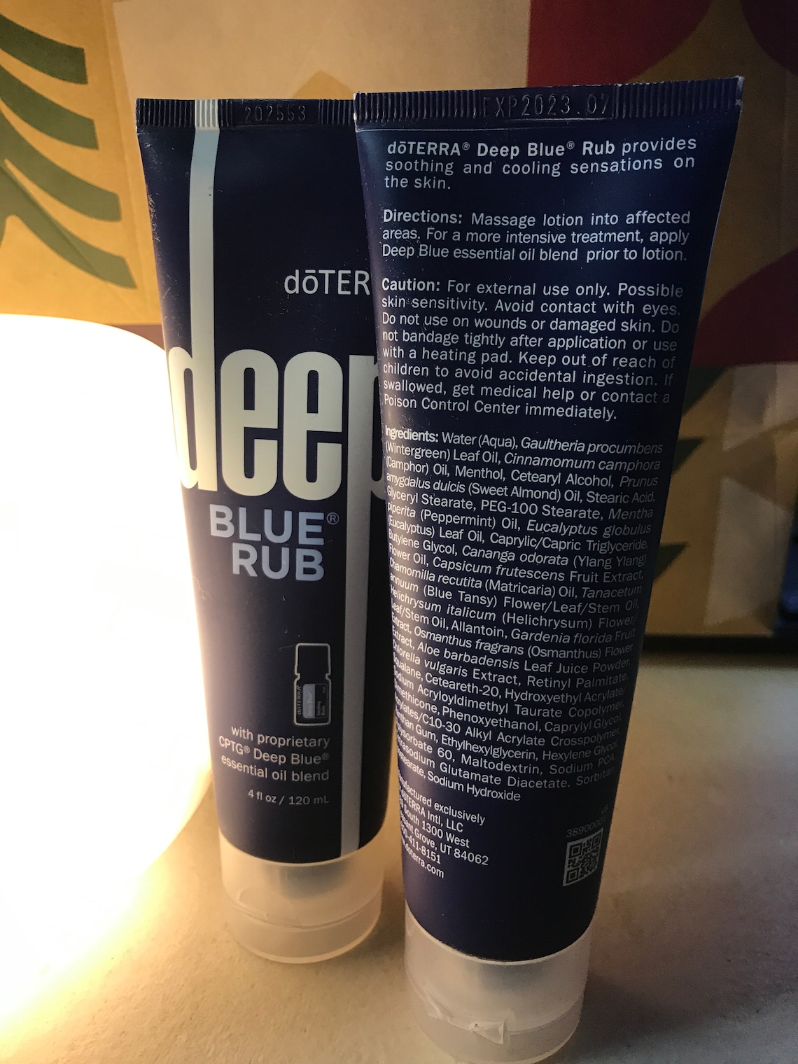 Doterra Deep Blue Rub 4 Oz Pack of 2 Etsy