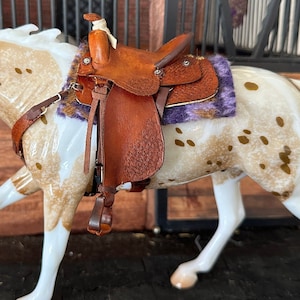 Make a Model Horse Ranch Saddle for your Breyer or Stone Model Horse - Lots of Fun Details