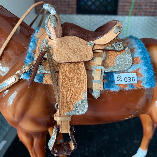 Model Horse Western Saddle Etsy