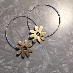 DAISY hoops brass silver image 5