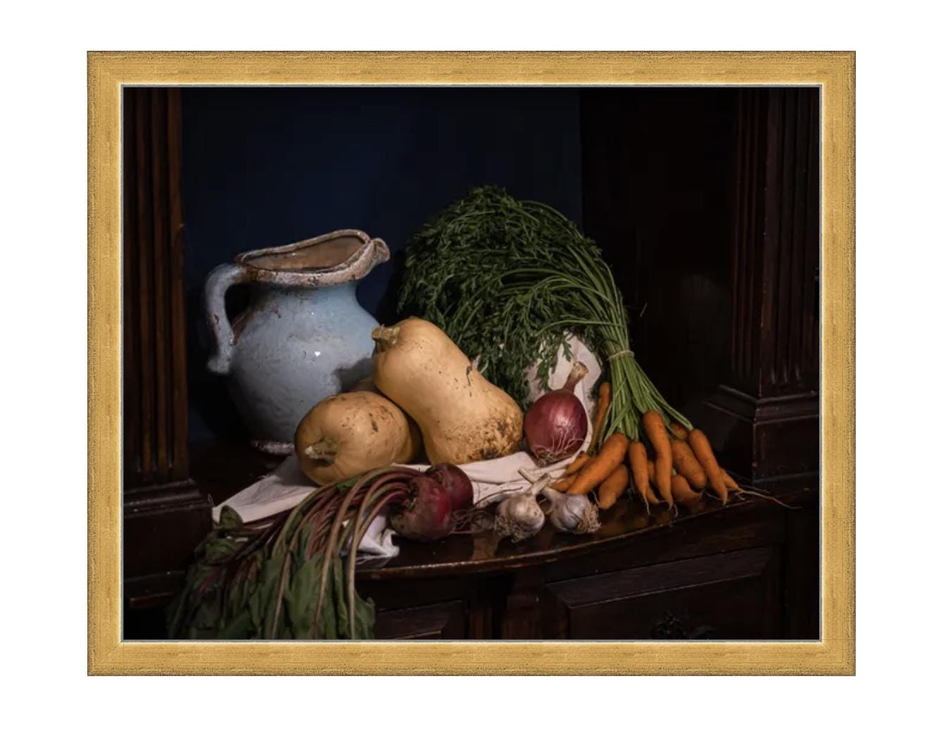 Vintage Vegetable Still Life Art Print, Rustic Kitchen Decor - Etsy