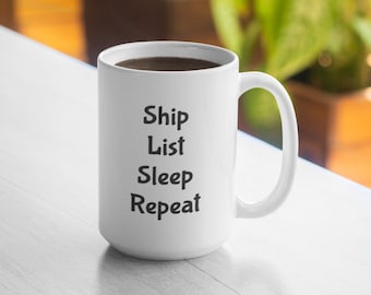 Lista de envíos Repetición de sueño - Vendedor en línea - 11oz taza 15oz taza