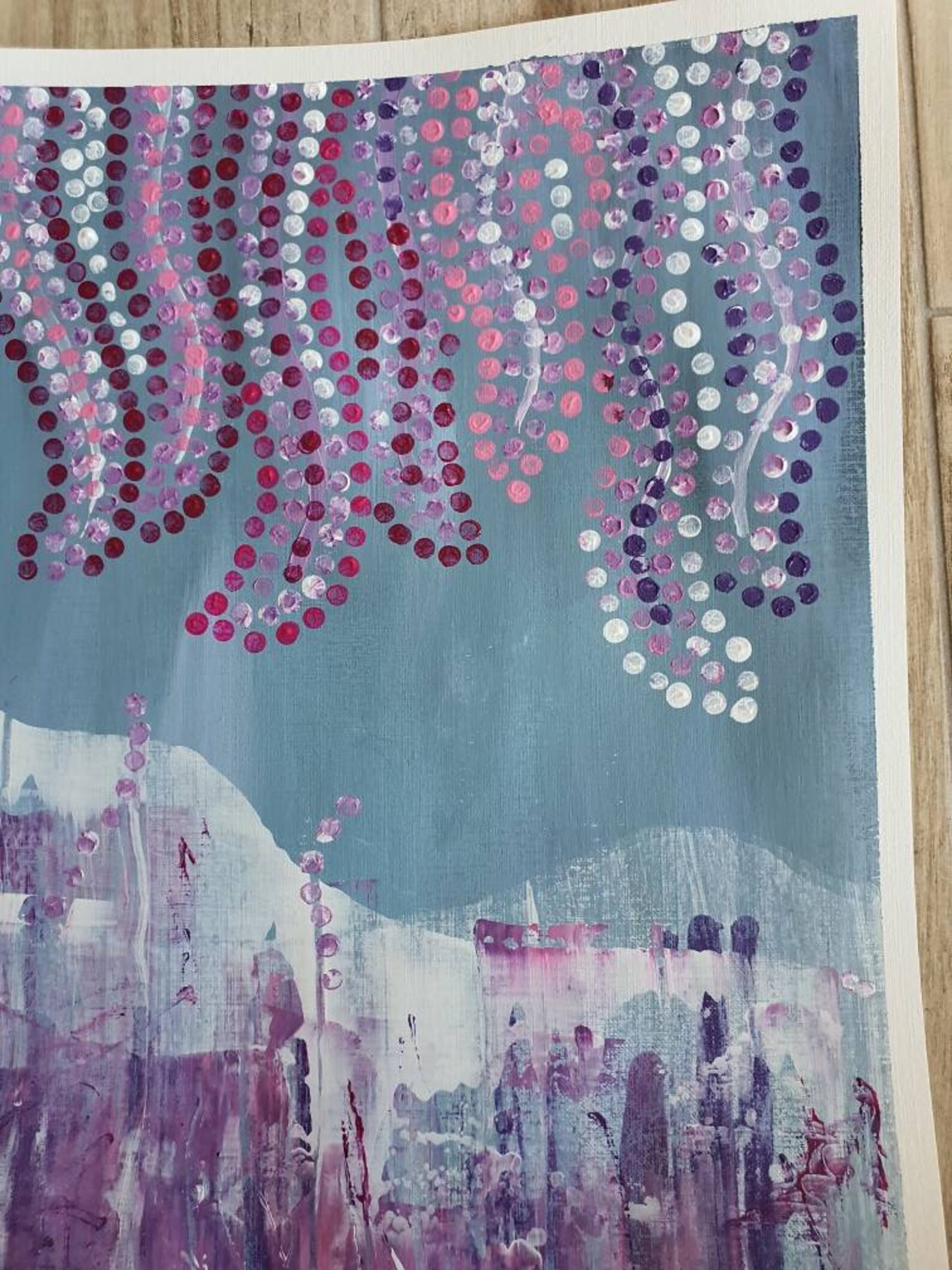 Peinture acrylique originale sur papier toile de qualité. Etsy