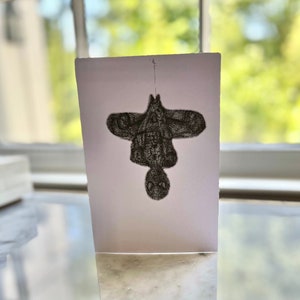 Hand-drawn Foldable Spiderman Greeting Card (birthdays, greetings, fathers day)