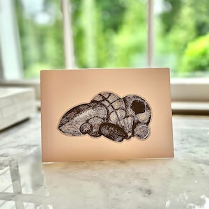 Biglietto di auguri sportivo pieghevole disegnato a mano (compleanni, festa del papà, pensando a te, stai bene)