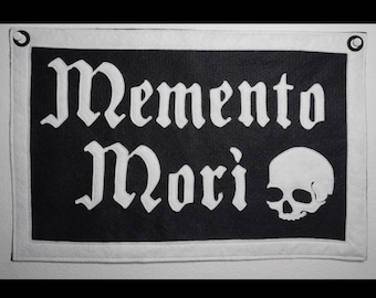Memento Mori Wool Felt Banner