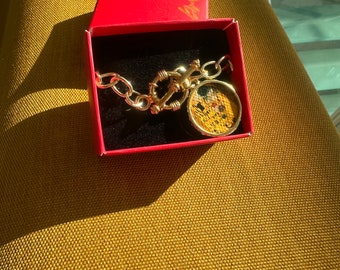 Gustav Klimt The Kiss Painting Bracelet, Bijouteri Bracelet,Klimt Bracelet,Valentines day Gift,Chain Pendant Bracelet,Bracelet for women