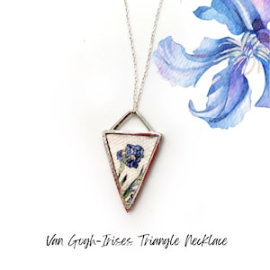 Vincent Van Gogh Irises White Necklace