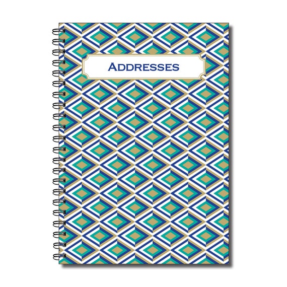 Designer Address Book A5 Etsy