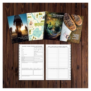 Walking/Hiking Journal & Planner  | A5 148mm x 210mm | 50 Double sided Pages | Printed on quality 120gsm