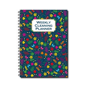 Wekelijkse schoonmaakplanner | A5 | 50 dubbelzijdige pagina's op kwaliteit 120 gsm | Draadgebonden