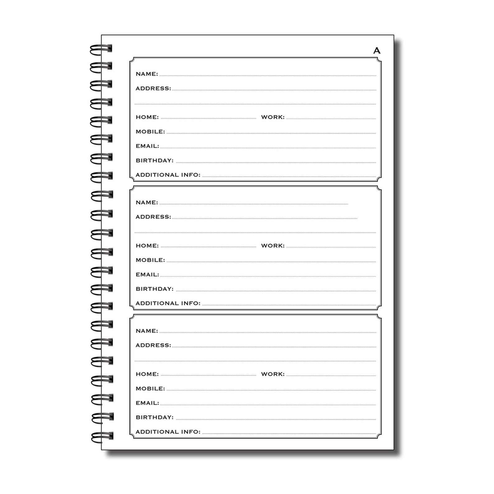 Designer Address Book A5 Etsy