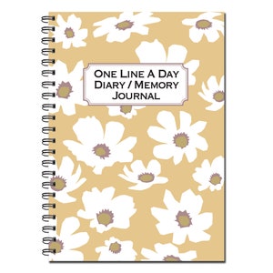 One Line a Day Diary | Memory Journal | 1 Year | Week to View | Undated ...