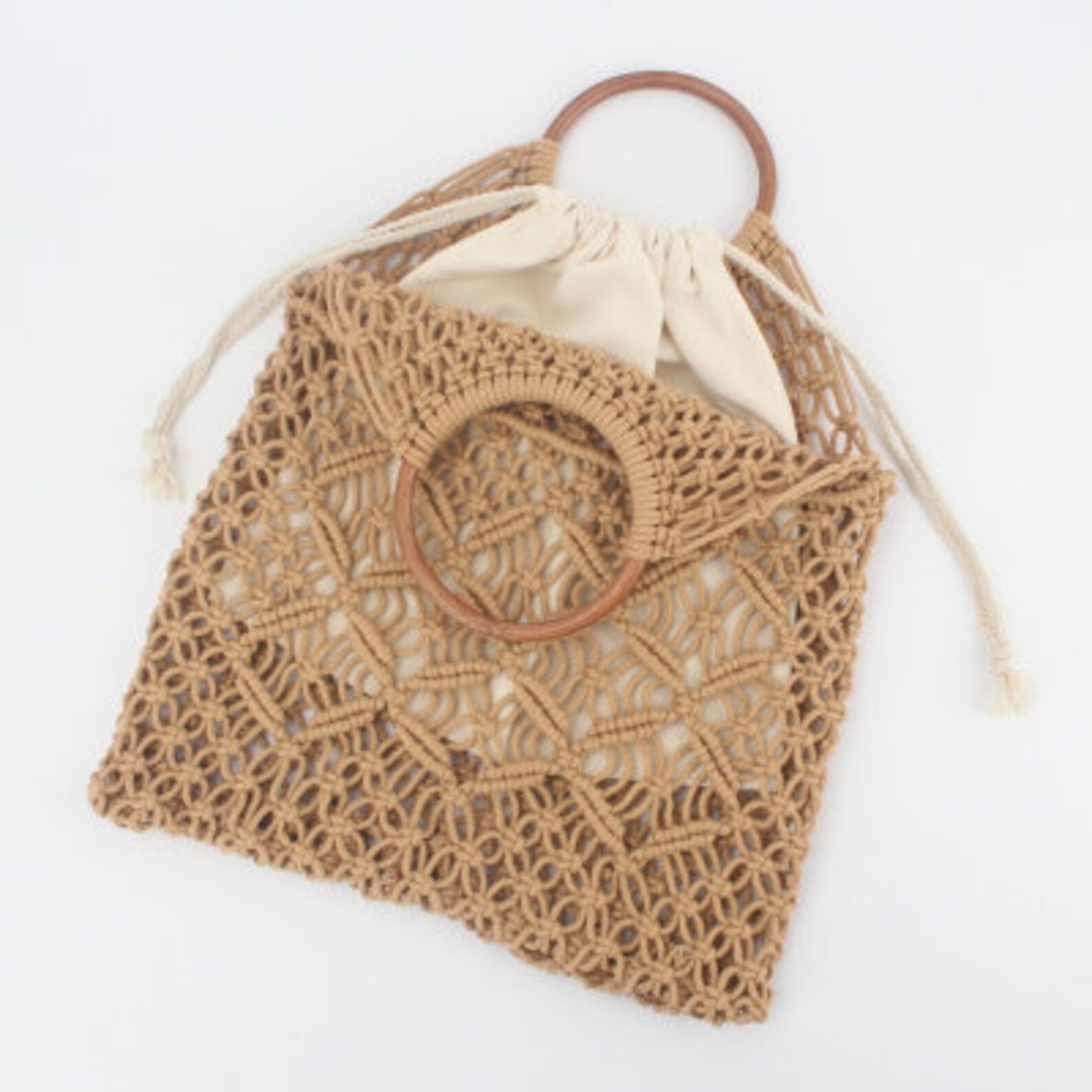 Handmade macrame tote bag macrame shopping bag Ethical Summer | Etsy