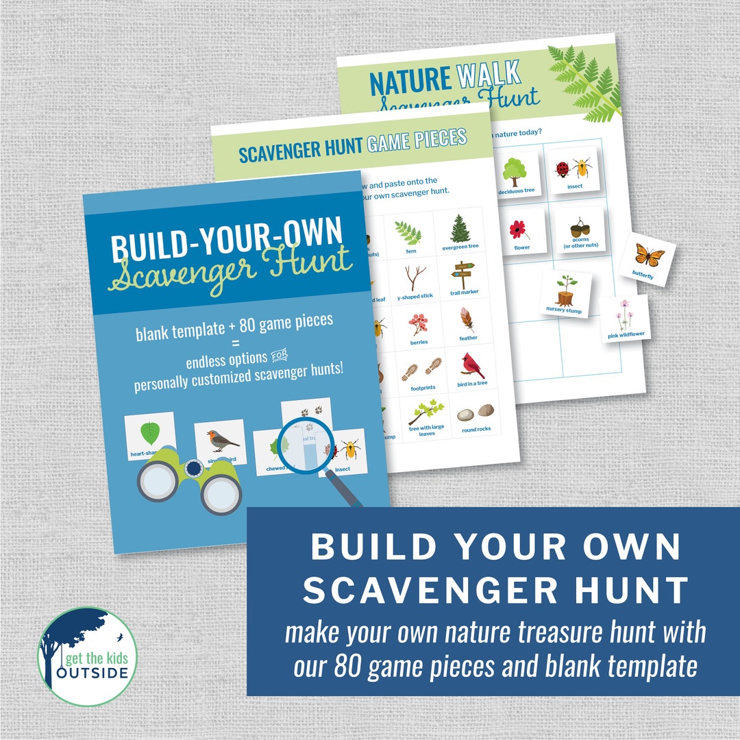 Nature Scavenger Hunt – Build Your Own Game, 80+ Pieces (PDF) - Etsy