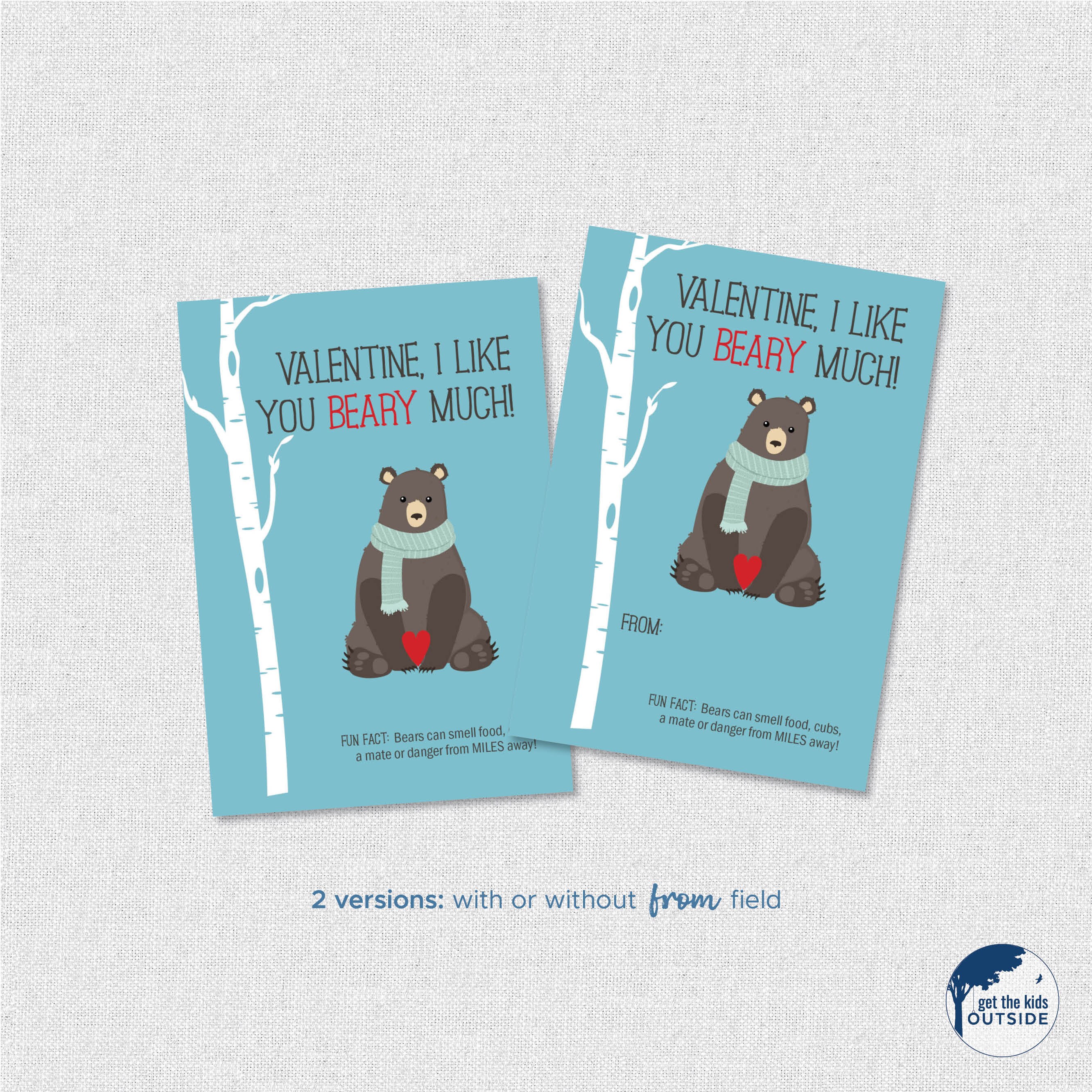 Printable WOODLAND ANIMALS Valentine's Day Cards . Kids Valentines ...