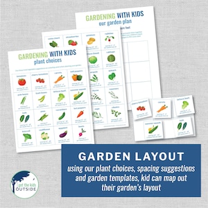 Kids Garden Planner – Square Foot Gardening Printable (Digital Download) image 2