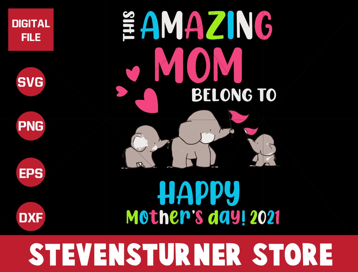 Download This amazing mom belong to happy mother's day 2021 svg | Etsy