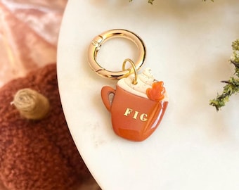 Pumpkin Spice Pet Tag: Custom Clay Fall Dog Collar Charm