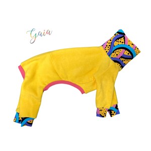 Italiaanse windhond CUSTOM WARM Fleece pyjama&#39;s/jumpsuit