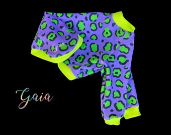 Italian greyhound/Whippet sweatshirt / jumper / pajamas / ORGANIC COTTON Dizzy Leopard
